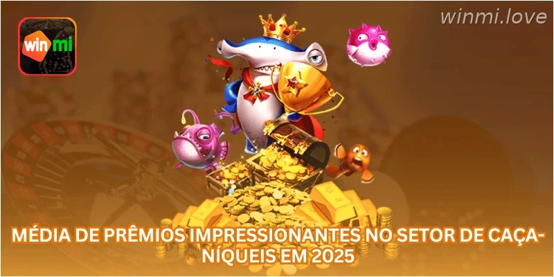 Média de prêmios impressionantes no setor de caça-níqueis em 2025.